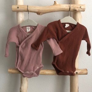 Kate Quinn Kimono wrap onesie set